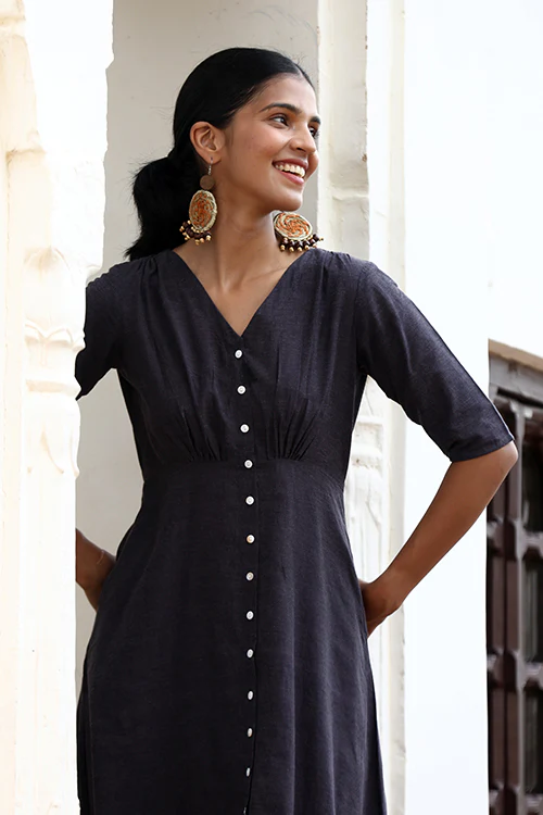 Okhai "New Noir" Pure Cotton Dress - Image 3