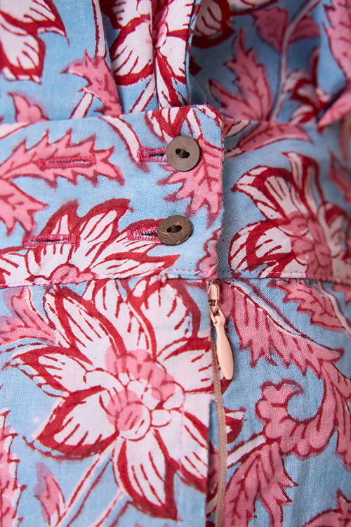 Okhai "Nimble" Handblock Printed Pure Cotton High-Waisted Pants - Image 6