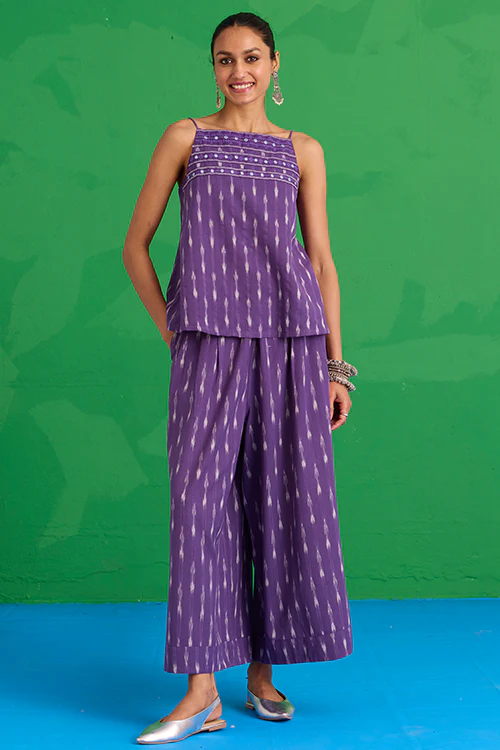 Okhai "Ombra" Pure Cotton Ikkat Pants - Image 6