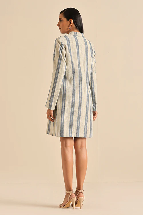 Okhai 'Poise' Pure Cotton Blazer Dress - Image 5
