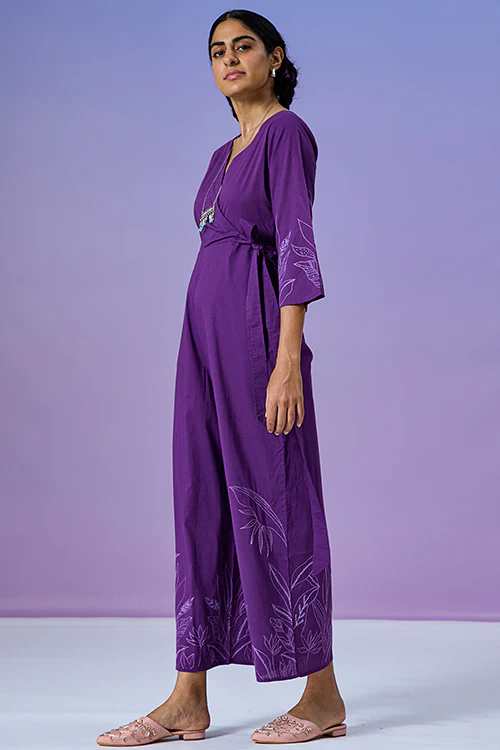 Okhai 'Powerful' Pure Cotton Hand Embroidered Jumpsuit - Image 4