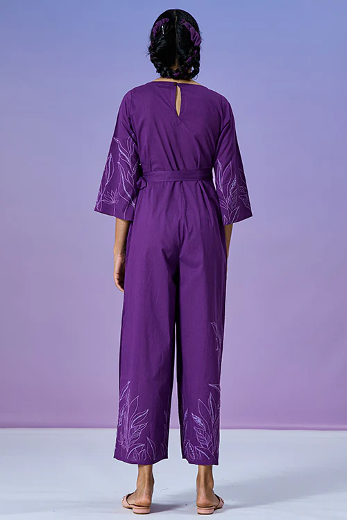 Okhai 'Powerful' Pure Cotton Hand Embroidered Jumpsuit - Image 5