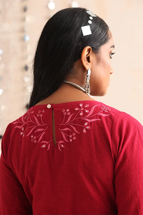 Okhai "Pratibimb" Hand-Embroidered Pure Cotton Jumpsuit - Image 4