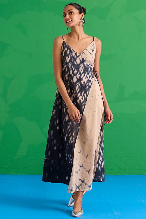 Okhai "Quartzite" Tie-Dye Pure Cotton Wrap Dress - Image 10