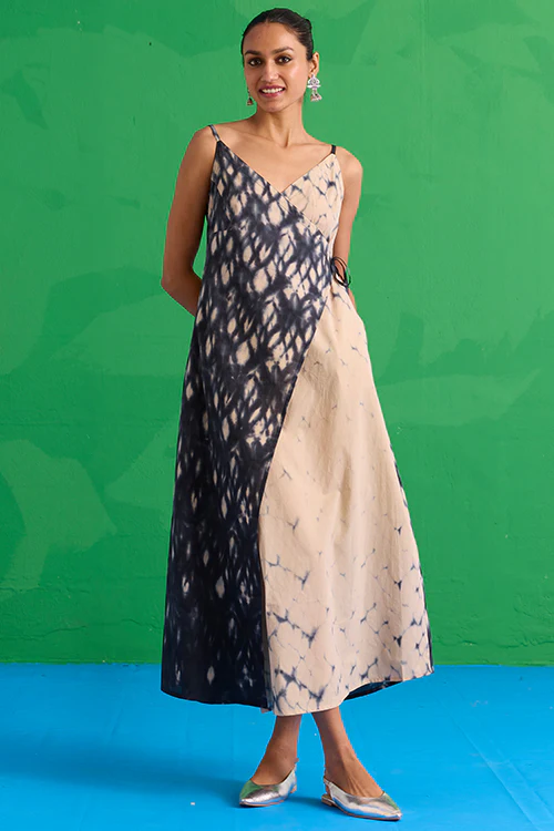 Okhai "Quartzite" Tie-Dye Pure Cotton Wrap Dress - Image 7