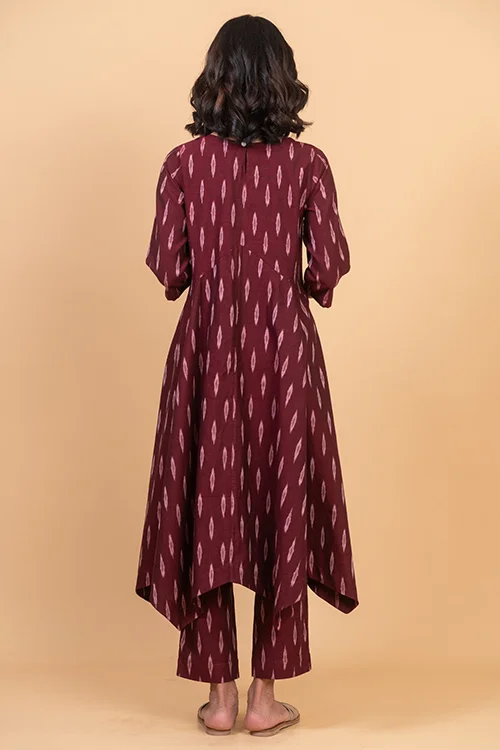 Okhai "Rhythmn" Pure Cotton Ikat Kurta Pant Set - Image 5