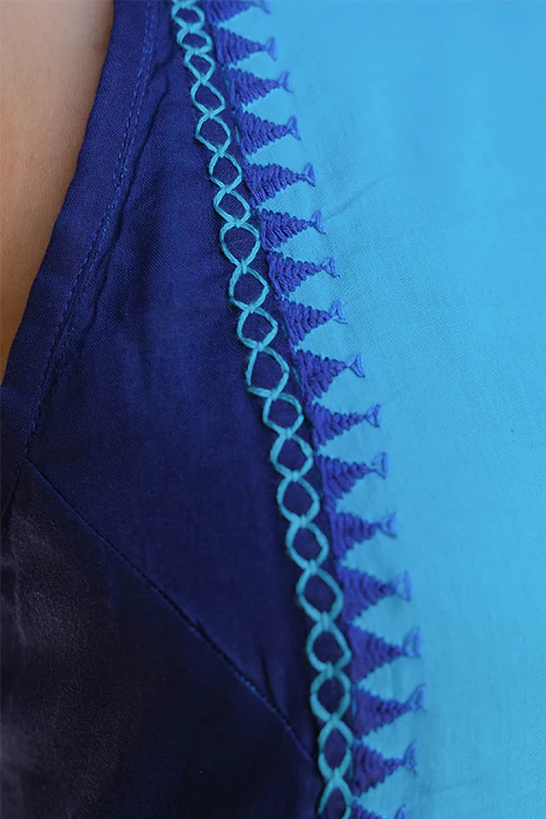 Okhai "Rivulet" Hand-Embroidered Mul Kurta Pant Set - Image 6