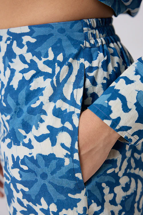 Okhai "Rozana" Handblock Printed Pure Cotton Shirt Pant Set - Image 9