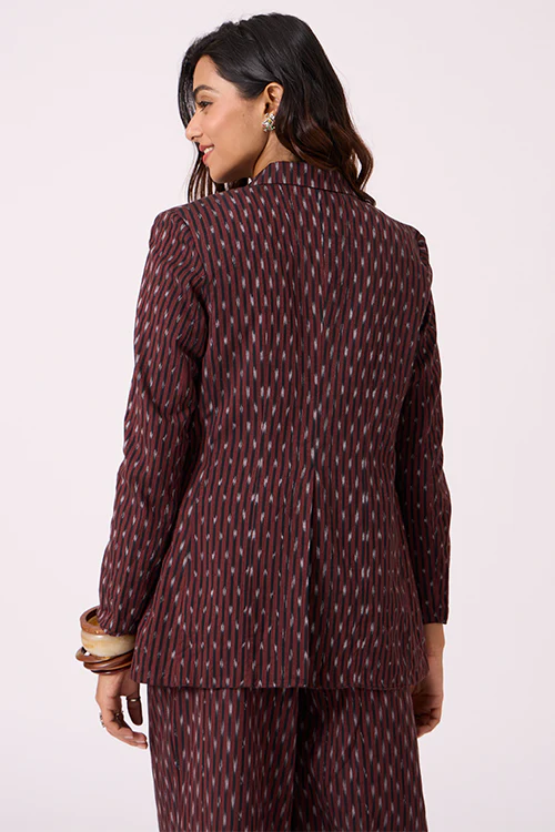 Okhai "Rustine" Pure Cotton Ikat Blazer - Image 5