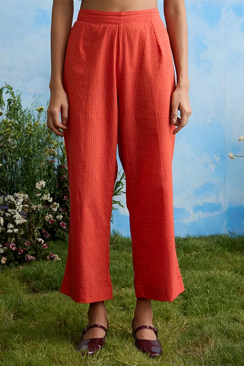 Okhai "Saffron" Cotton Kurta Pant Set - Image 5