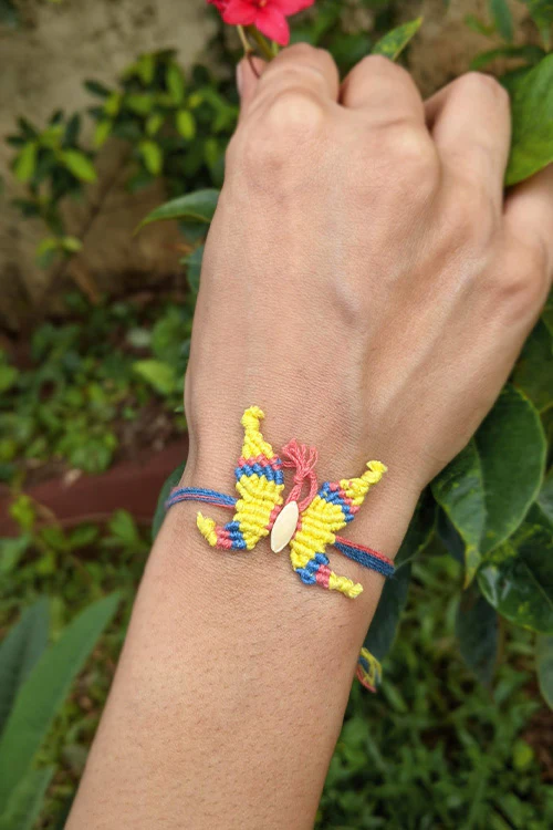Okhai 'Sarayu' Butterfly Organic Cotton Thread Rakhi