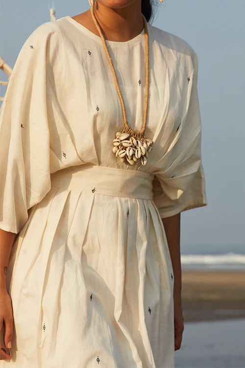 Okhai 'Serena' Handwoven Pure Cotton Dress - Image 4