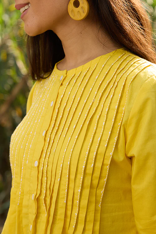 Okhai “Sun Rays” Hand-Embroidered Pure Cotton Top - Image 2