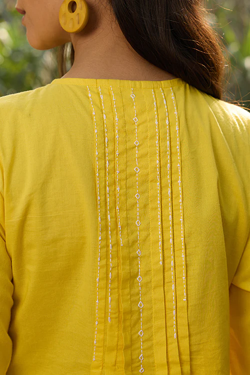 Okhai “Sun Rays” Hand-Embroidered Pure Cotton Top - Image 5