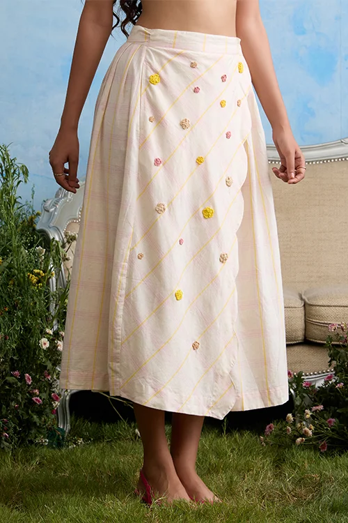 Okhai "Susan" Cotton Handloom Wrap Skirt - Image 2