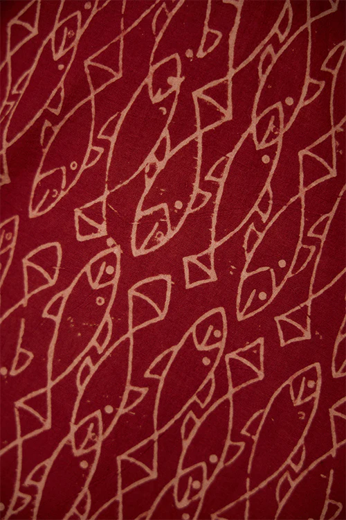 Okhai "Terravita" Handblock Printed Ajrakh Pure Cotton Cross-Back Dress - Image 7
