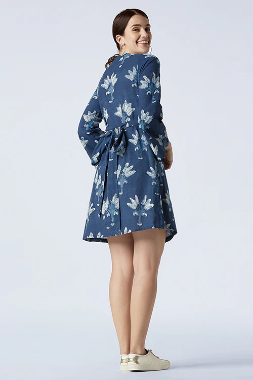 Okhai 'Un-Cage' Cotton Hand Block Printed Dress - Image 5
