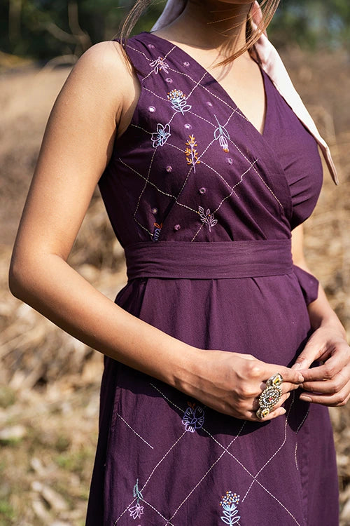 Okhai 'Vinea' Hand Embroidered Mirror Work Dress