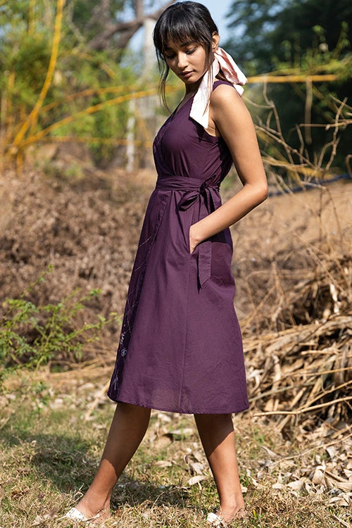Okhai 'Vinea' Hand Embroidered Mirror Work Dress - Image 3