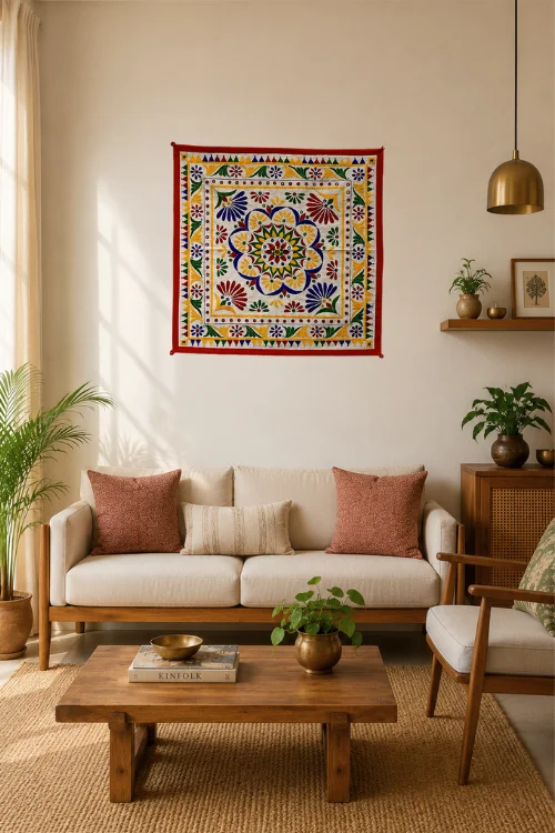 Okhai White Wall Hanging - Image 2