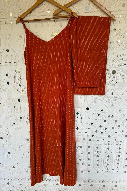 Okhai "Zestful" Cotton Ikat Kurta Pant Set | Rescue - Image 3