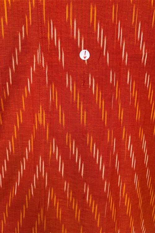 Okhai "Zestful" Cotton Ikat Kurta Pant Set | Rescue - Image 4
