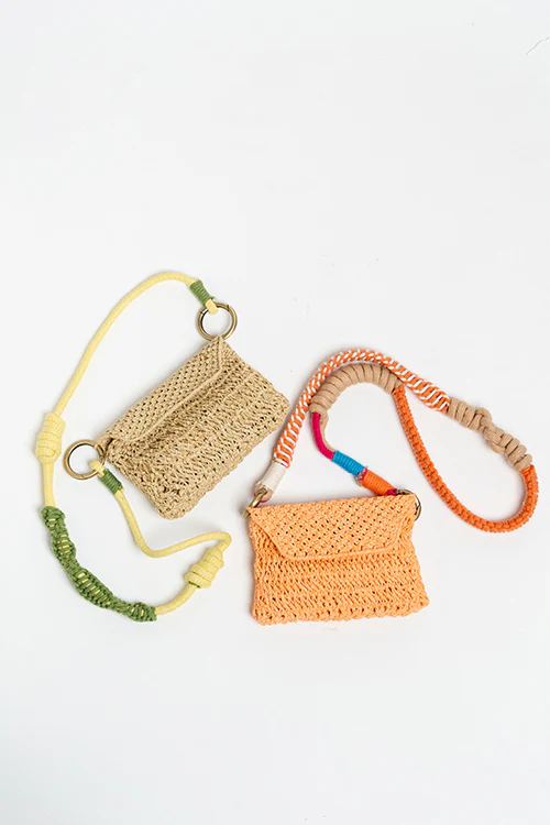One 'O' Eight Knots Glee Raffia Mini Bag - Image 2