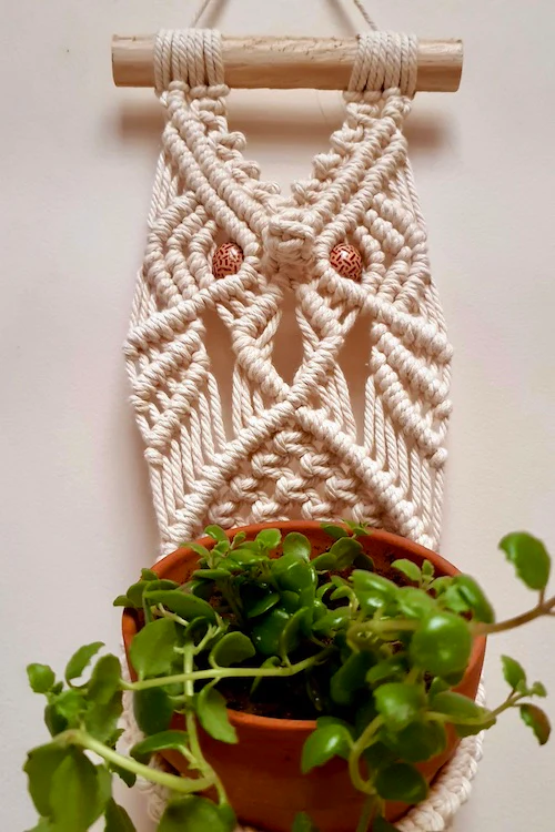 "House of Macrame" Owl Plant Hanger - Image 3