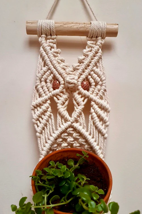 "House of Macrame" Owl Plant Hanger - Image 4