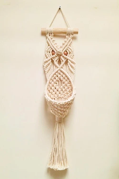 "House of Macrame" Owl Plant Hanger - Image 7