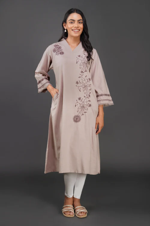 Phae Aaria Kurta In Cotton Slub