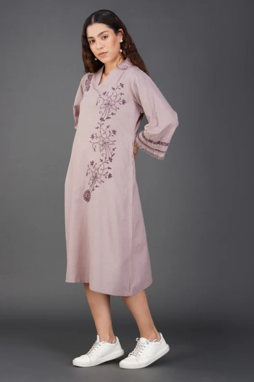 Phae Aaria Kurta In Cotton Slub - Image 4