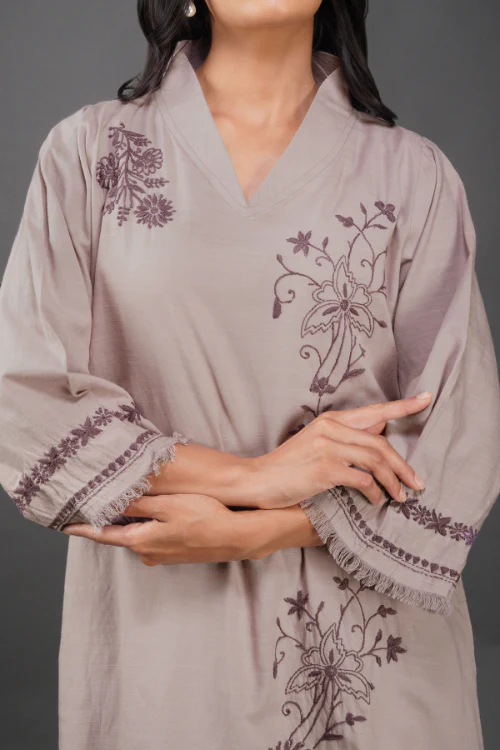 Phae Aaria Kurta In Cotton Slub - Image 9