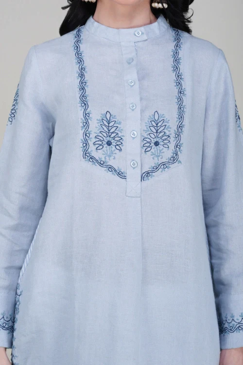 Phae Anara Powder Blue Kurta - Image 2
