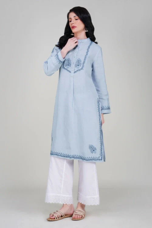Phae Anara Powder Blue Kurta - Image 7