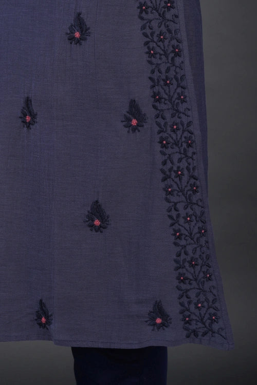 Phae Anaya Blue Grey Kurta - Image 6