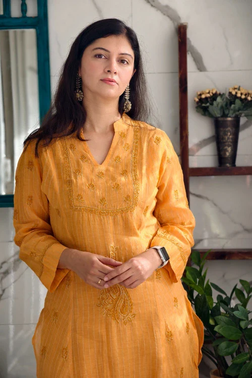 Phae Ishani Co-Ord Set In Amber - Image 2