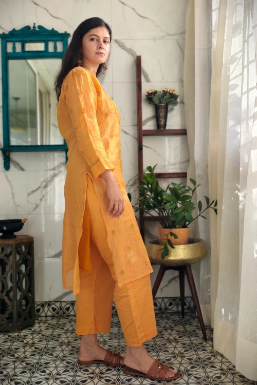 Phae Ishani Co-Ord Set In Amber - Image 4
