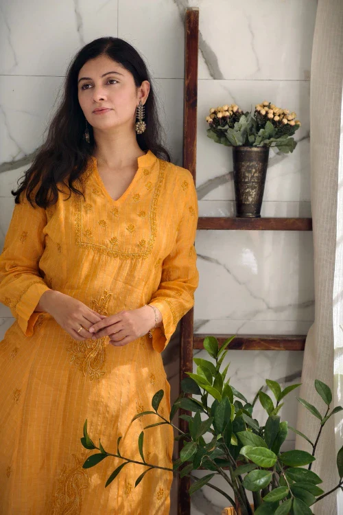 Phae Ishani Co-Ord Set In Amber - Image 6