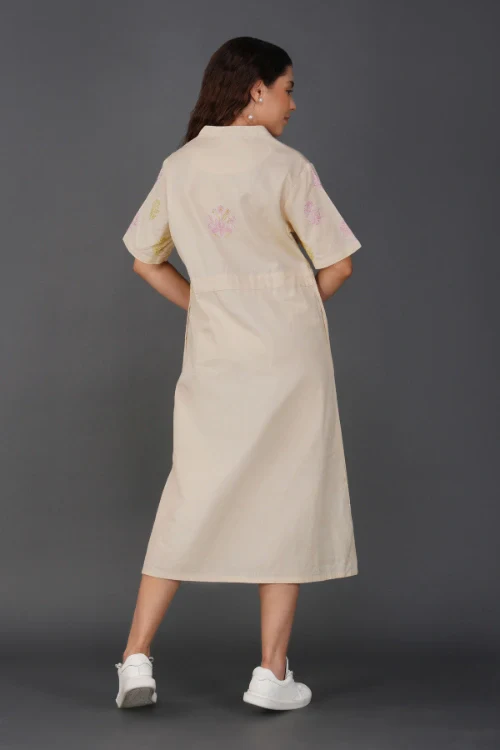 Phae Kyra Cream Dress - Image 6
