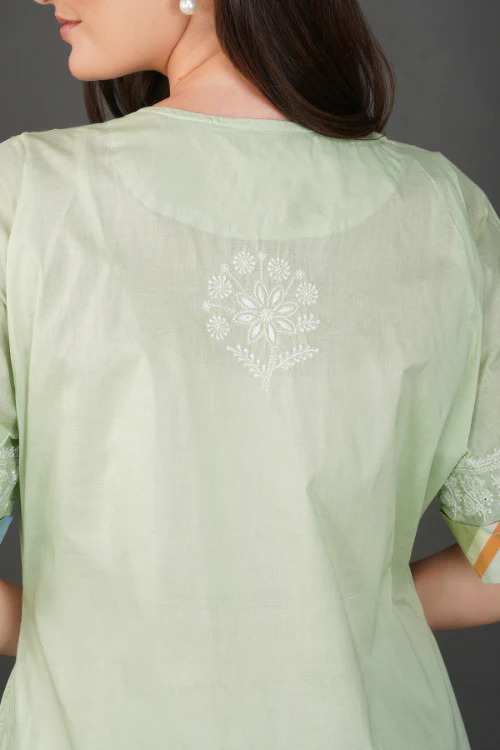 Phae Mira Kaftan Cotton With Hand Chikankari - Image 3
