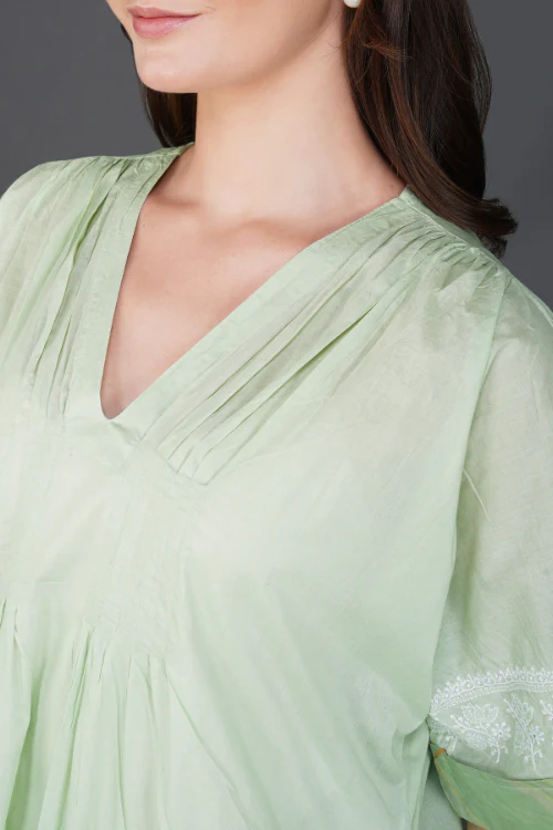 Phae Mira Kaftan Cotton With Hand Chikankari - Image 5