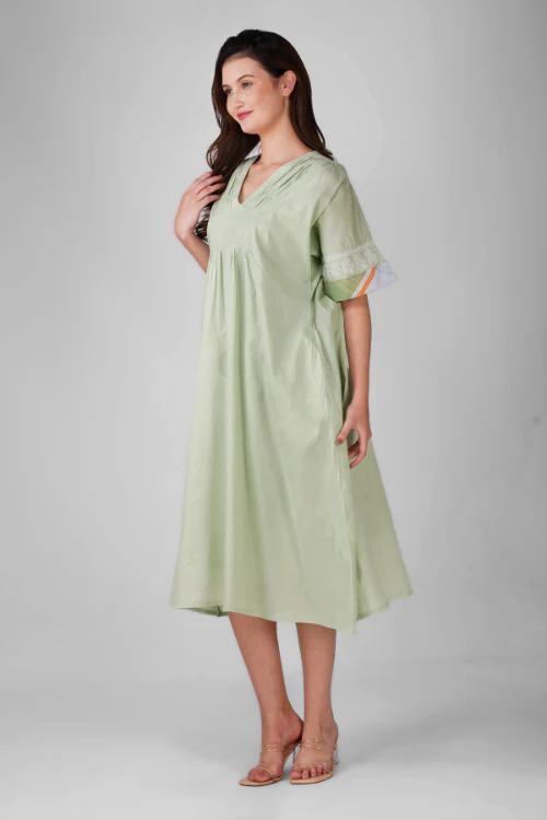 Phae Mira Kaftan Cotton With Hand Chikankari - Image 7