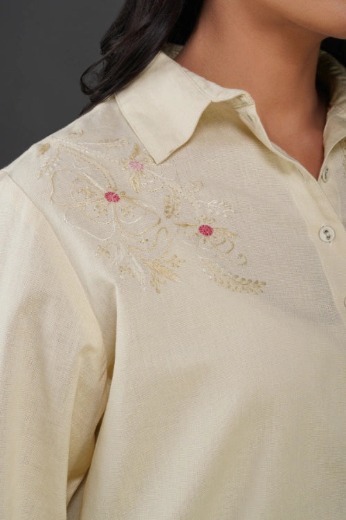 Phae Mona Cream Shirt - Image 3