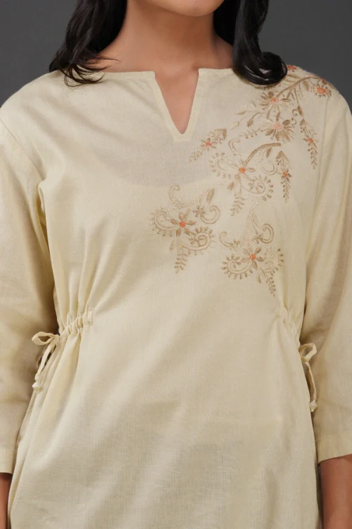 Phae Nargis Cream Top - Image 2