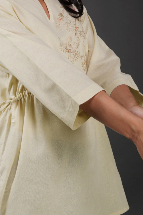 Phae Nargis Cream Top - Image 4