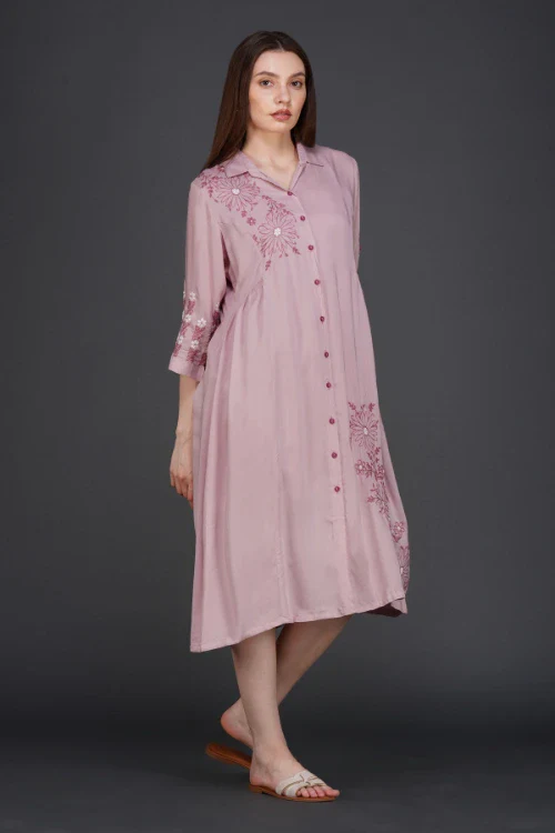 Phae Nima Dusty Pink Dress - Image 3