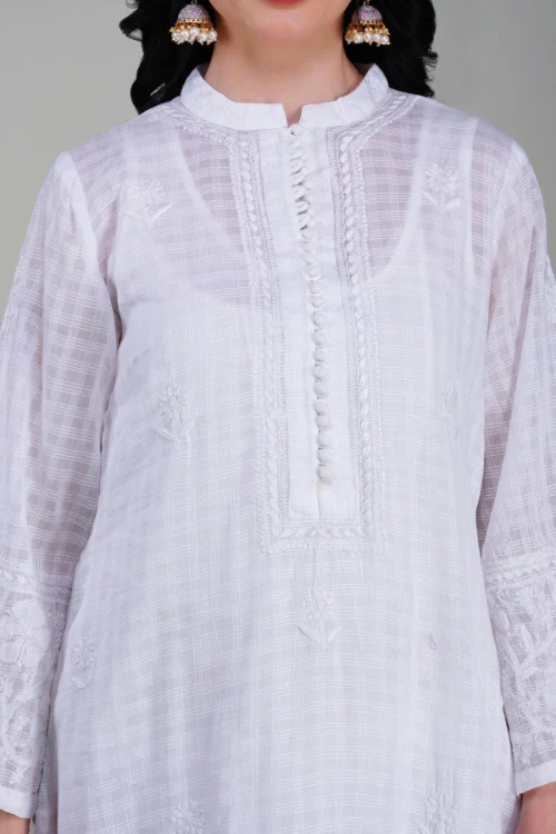 Phae Noor White Kurta - Image 2