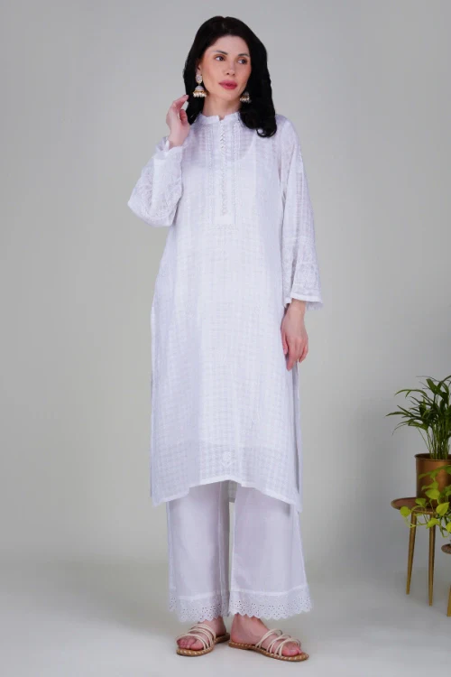 Phae Noor White Kurta - Image 3