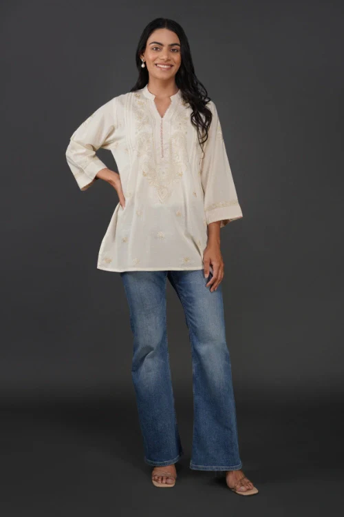 Phae Tara Cream Top - Image 6